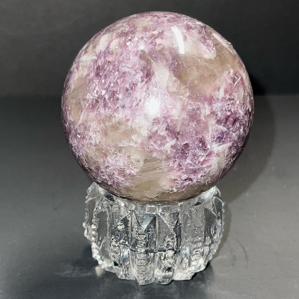 Natural Dreamy Amethyst Sphere Quartz Crystal Ball 236g